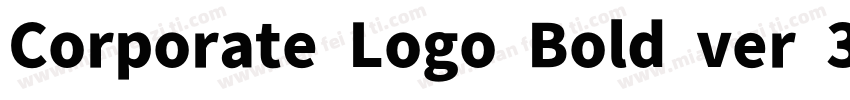 Corporate Logo Bold ver 3字体转换